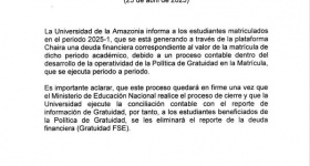 Comunicado No. 001 Rectoría